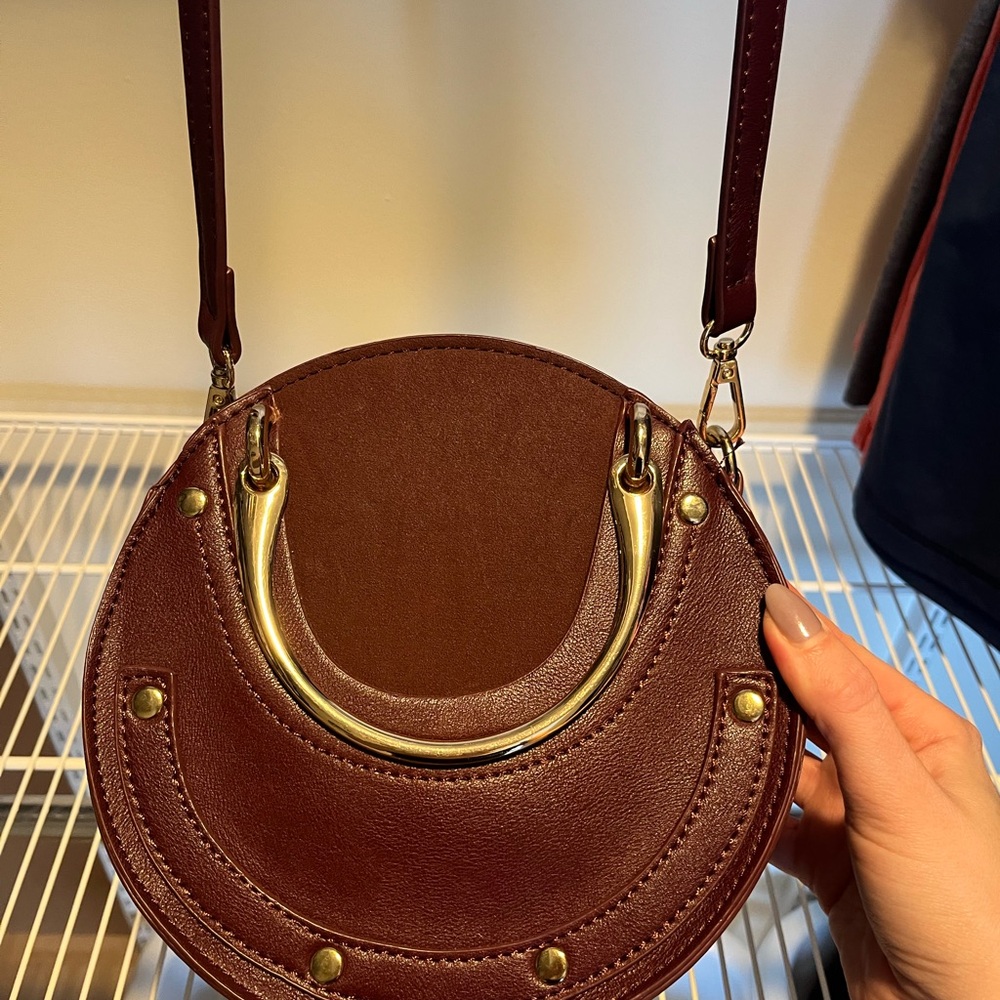 Chic Brown Leather Handbag